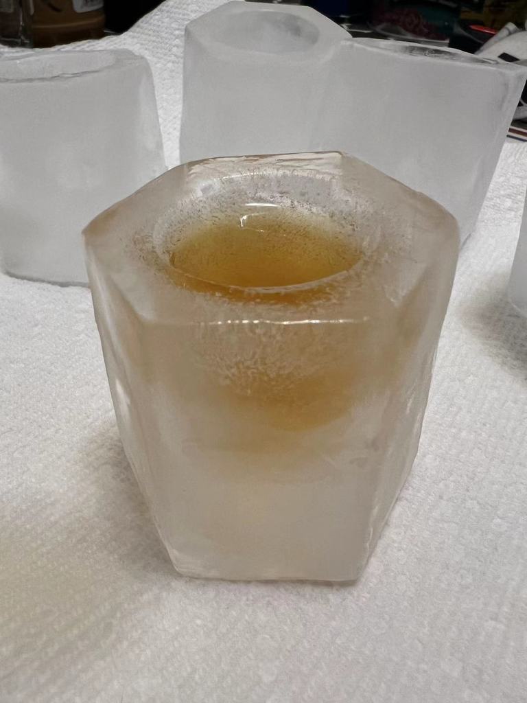 Ice Shot Glass Mold (Half Shot) Hexagon 