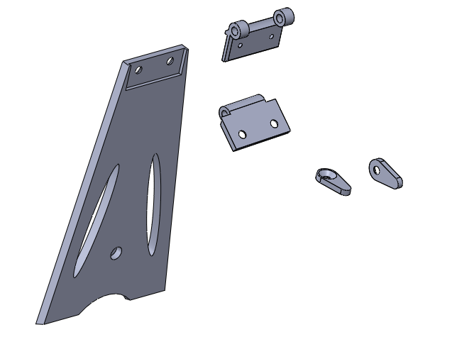 Picture Frame Stand, Hinge, & Clips