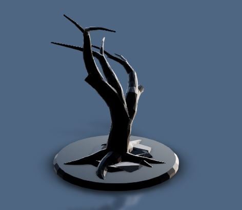 Procedural Miniature Dead Tree - All Random