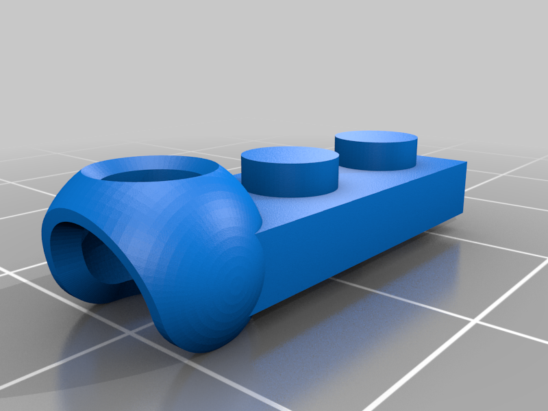 Interlocking Brick System to ModiBot adapter.