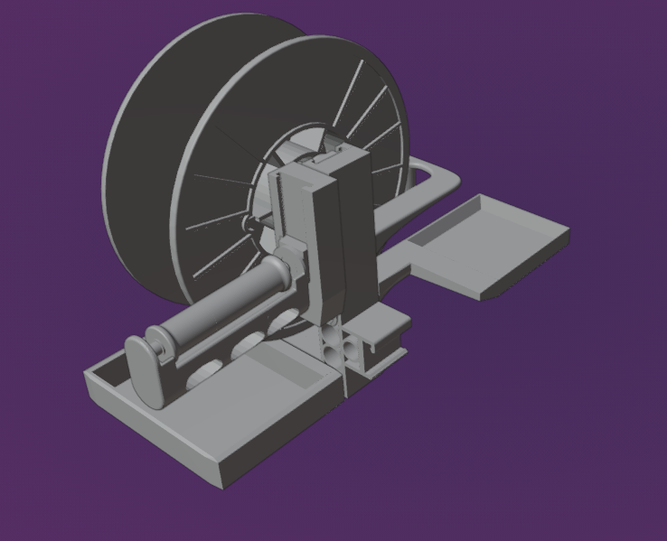 RC3S - Rotated Customizable Spool Support Structure - Anycubic Kobra 2 Neo