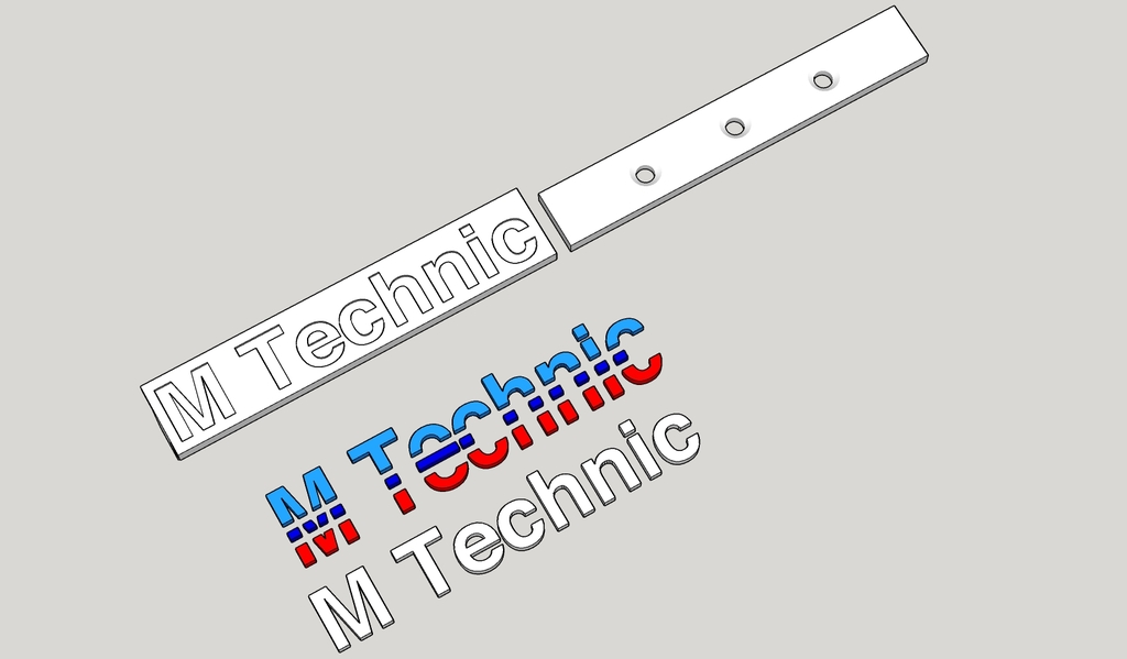 M Technic Grill Emblem - E30