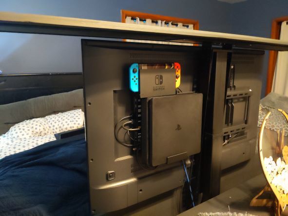 Back of TV - PS4 Mount