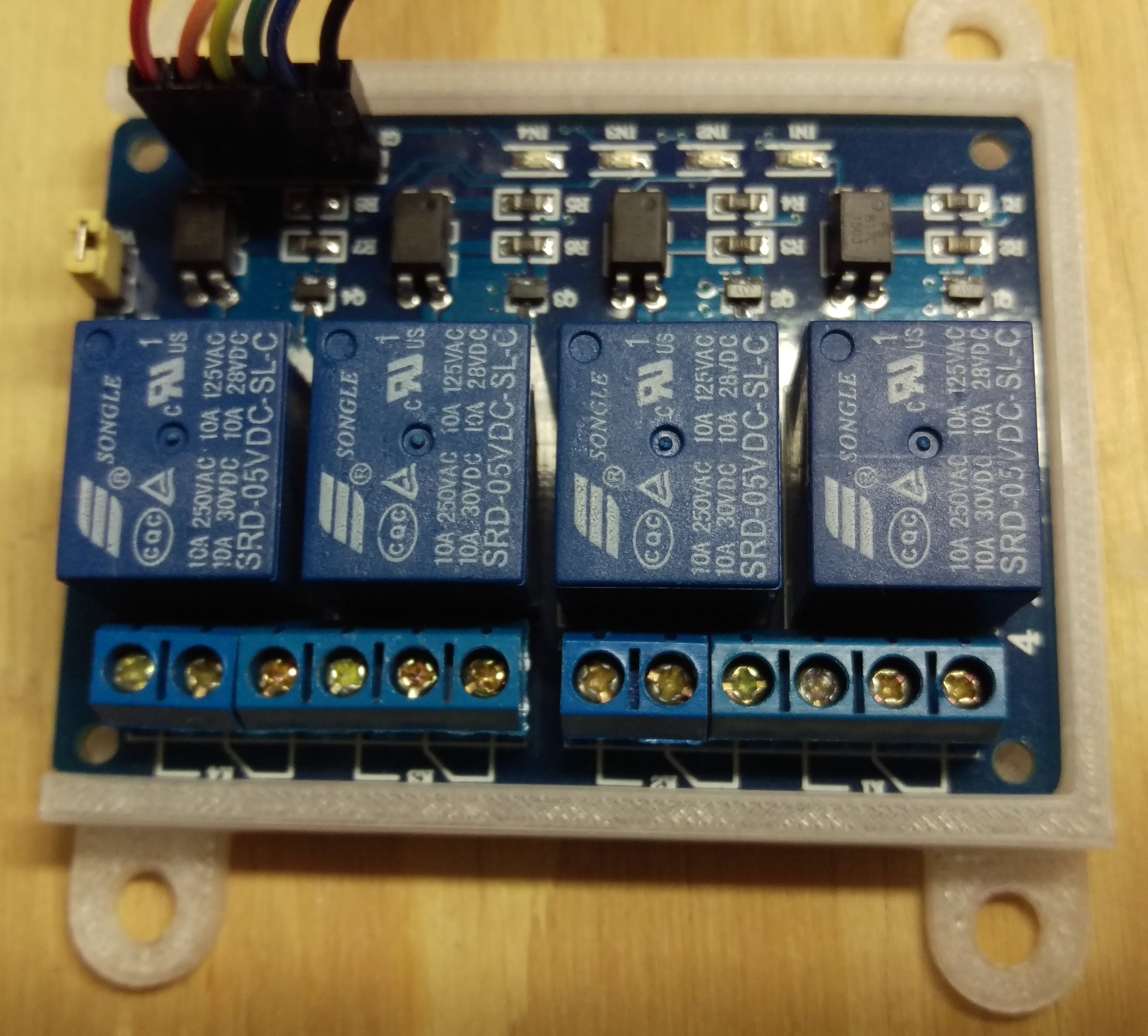 Arduino Raspberry Pi 4 relay board mount