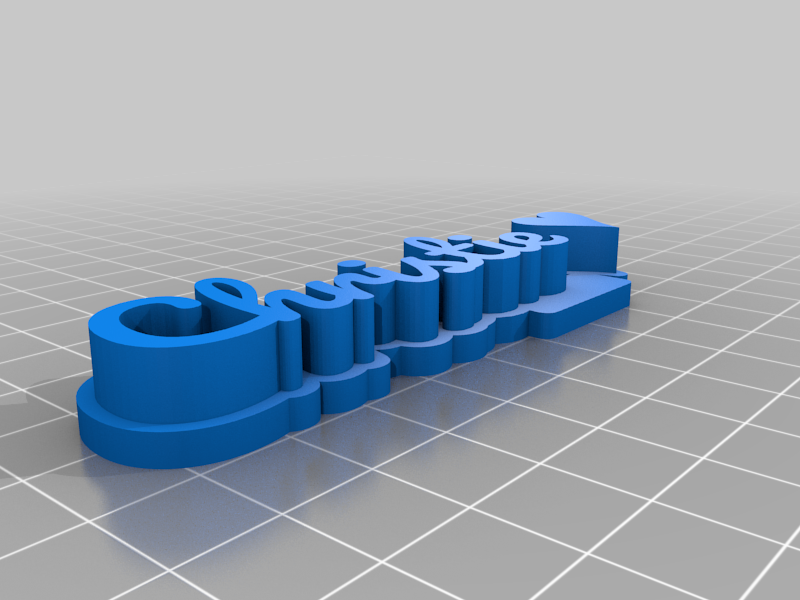 Christie 3D name plate