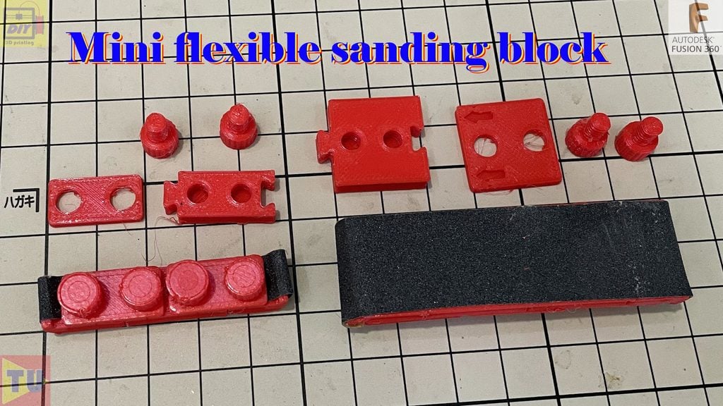 mini flexible sanding block (upgraded version)