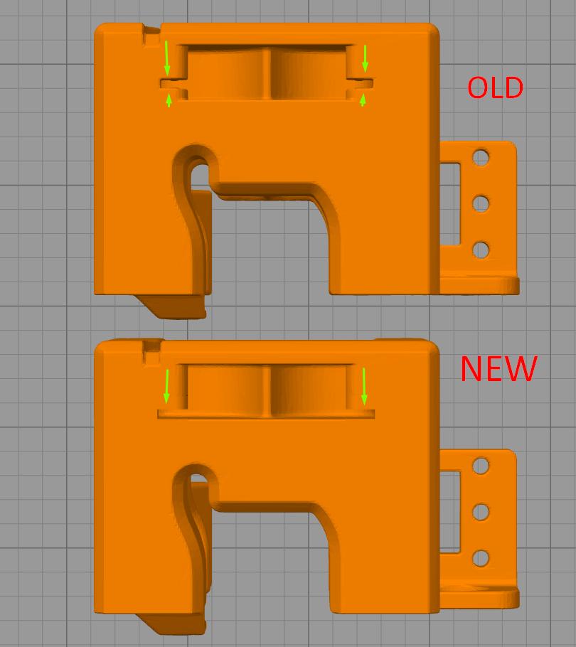 CR-10 / Ender Hotend Cover For Stock Fans With Modified Upper Fan Input and BL-Touch