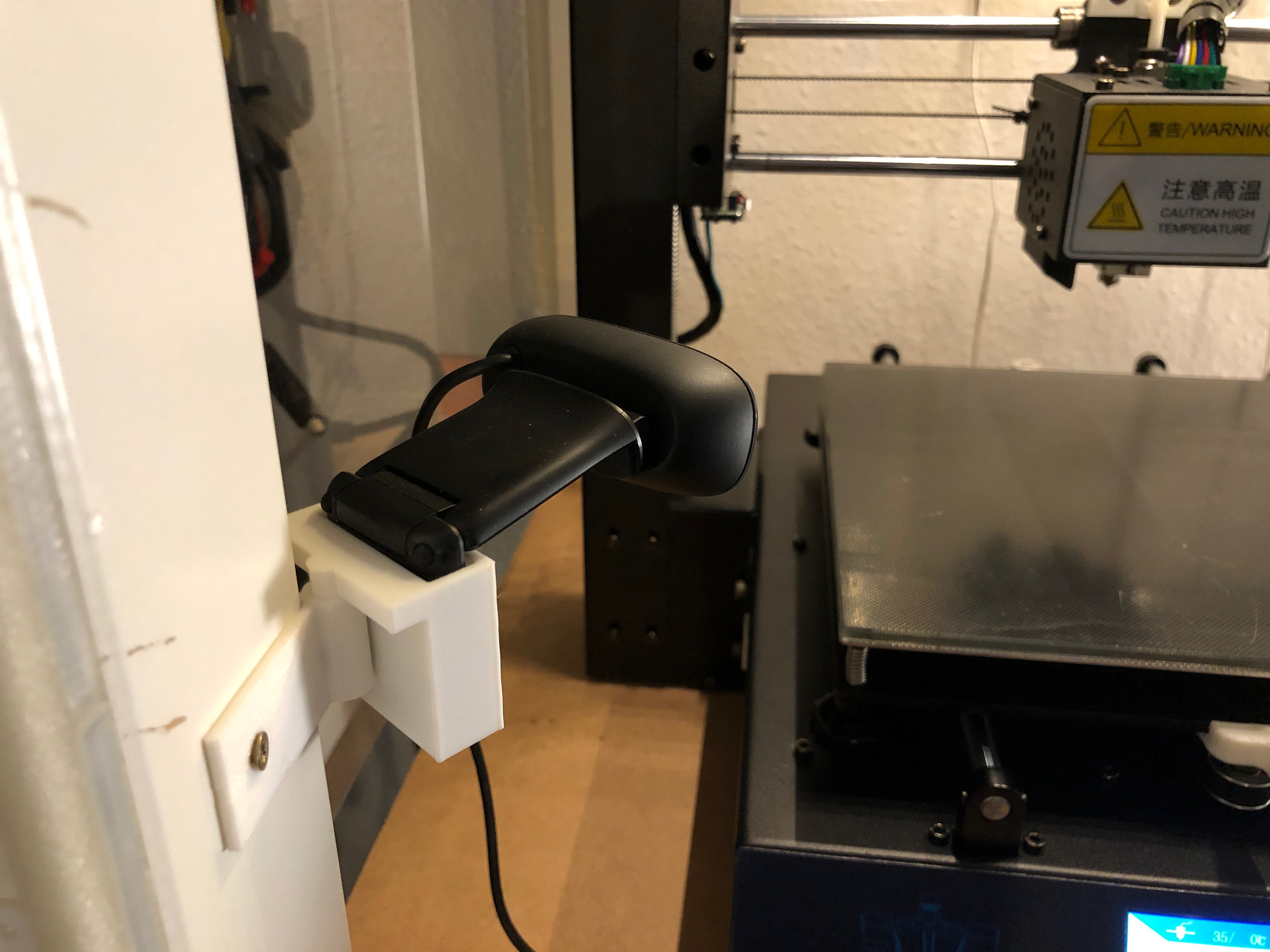 Ikea Lack table Logitech C270 holder V2