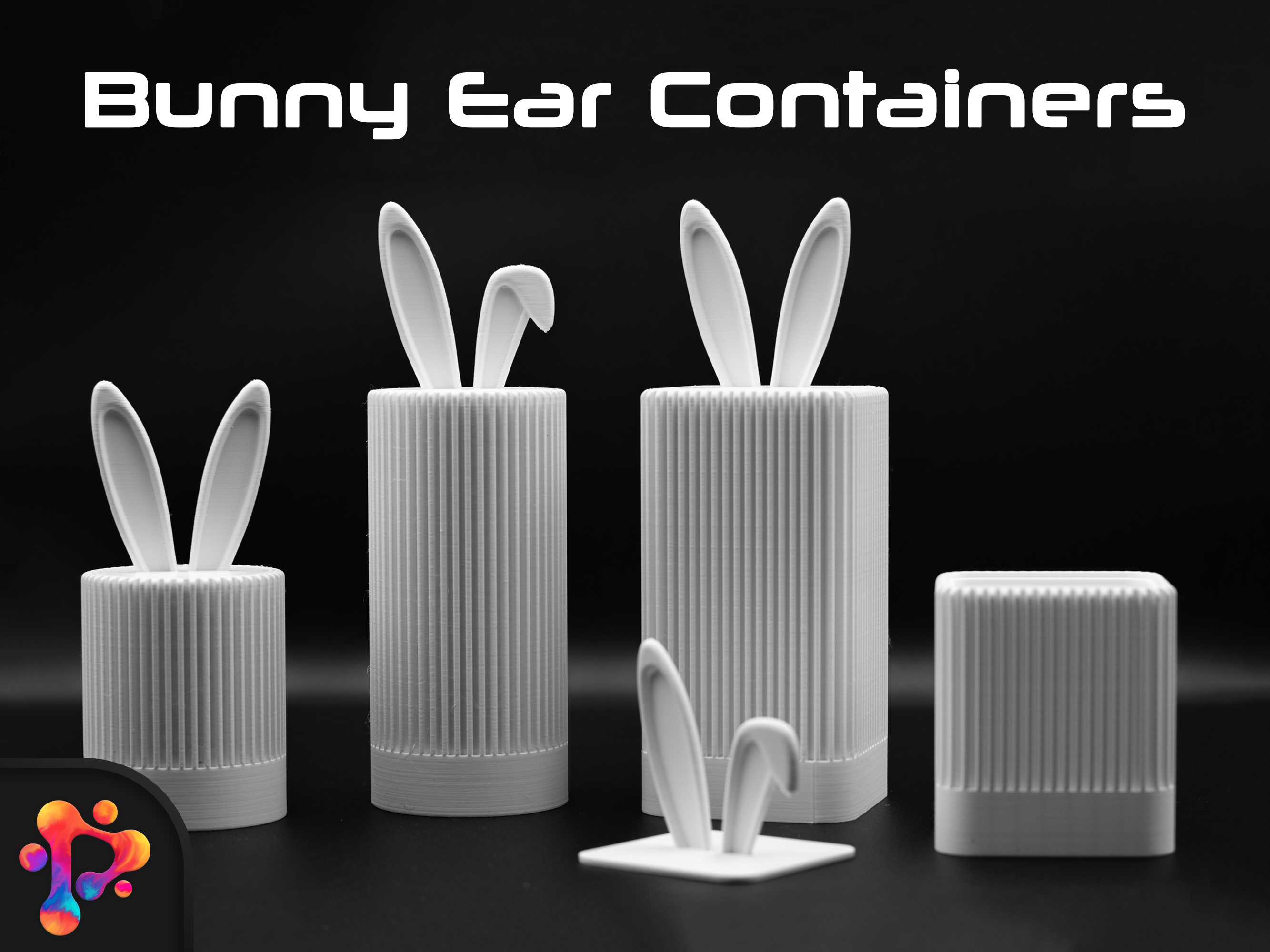Bunny Ear Containers by Polymeria