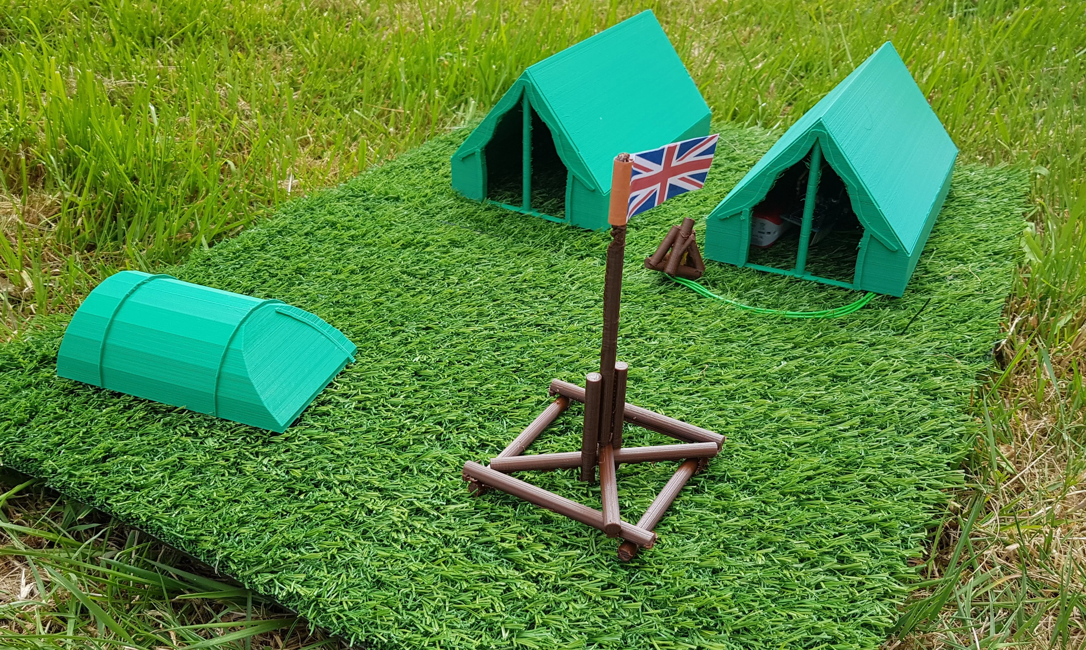 G-Scale Scout Campsite for garden model railway
