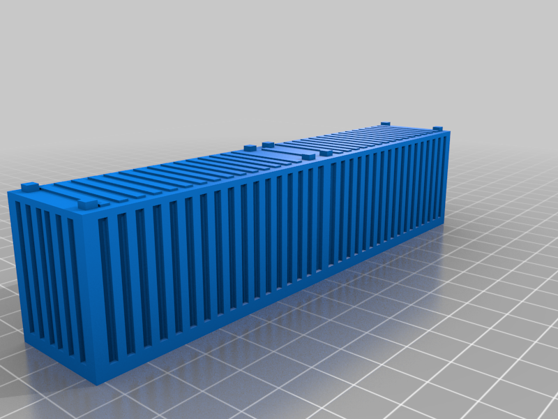 HO scale stackable cargo containers
