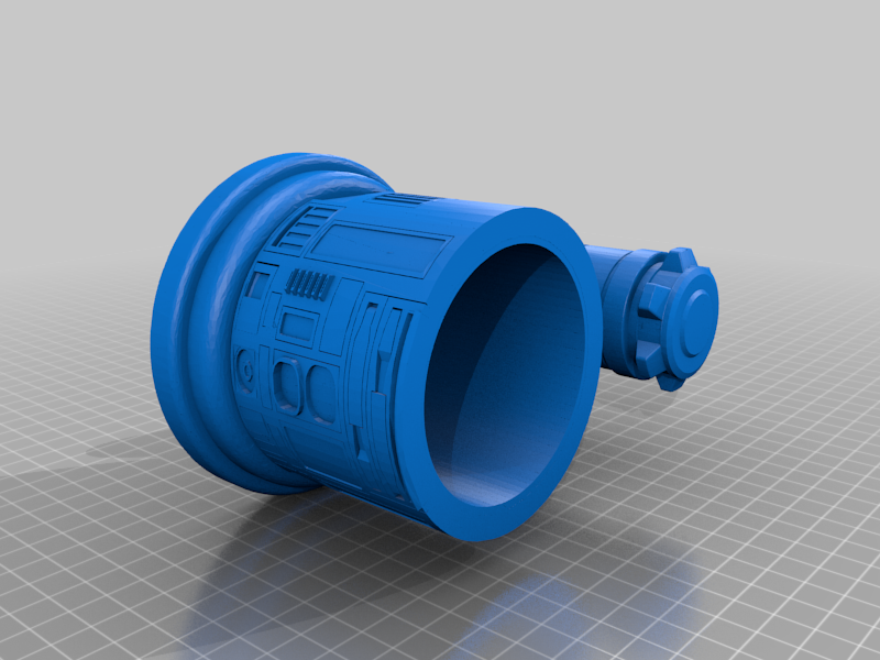 Droid soda can holder