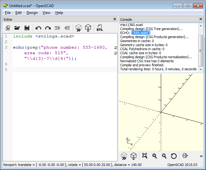 String Theory, a string library for OpenSCAD