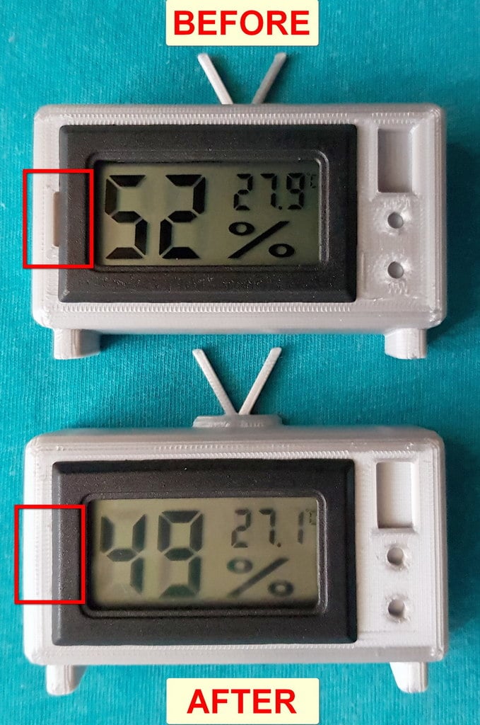 Hygrometer/Thermometer Holder Stand (TV case) - optimized