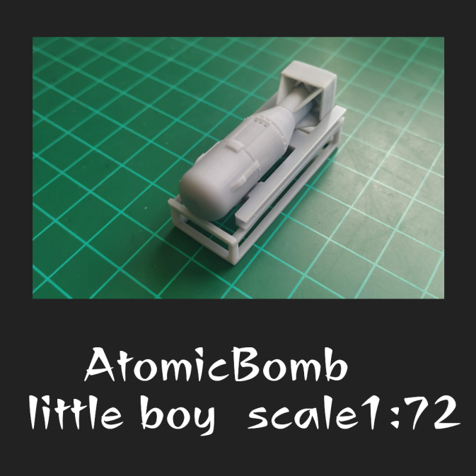 atomic bomb little boy scale 1:72