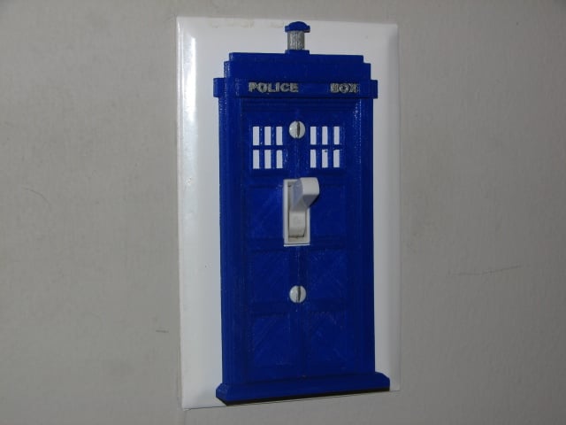 Tardis Light Switch Decorative Cover