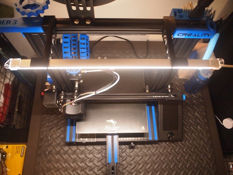 Ender 3 Lightweight LED Light Mount 20mm