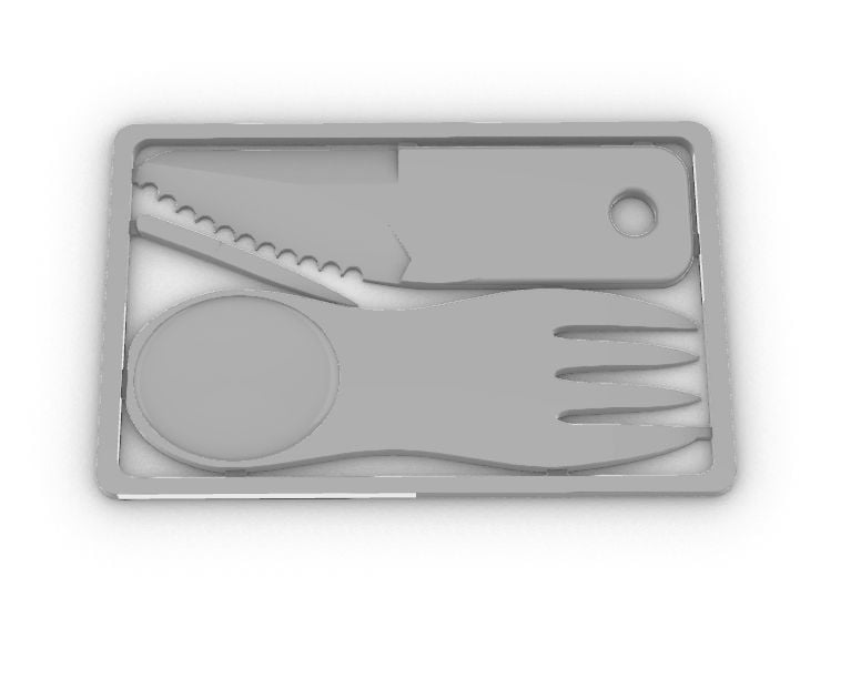 Couverts - Credit card knife & fork