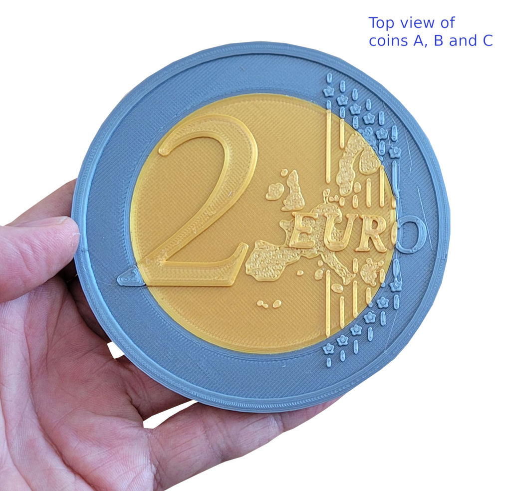 Coin coaster Euro 2