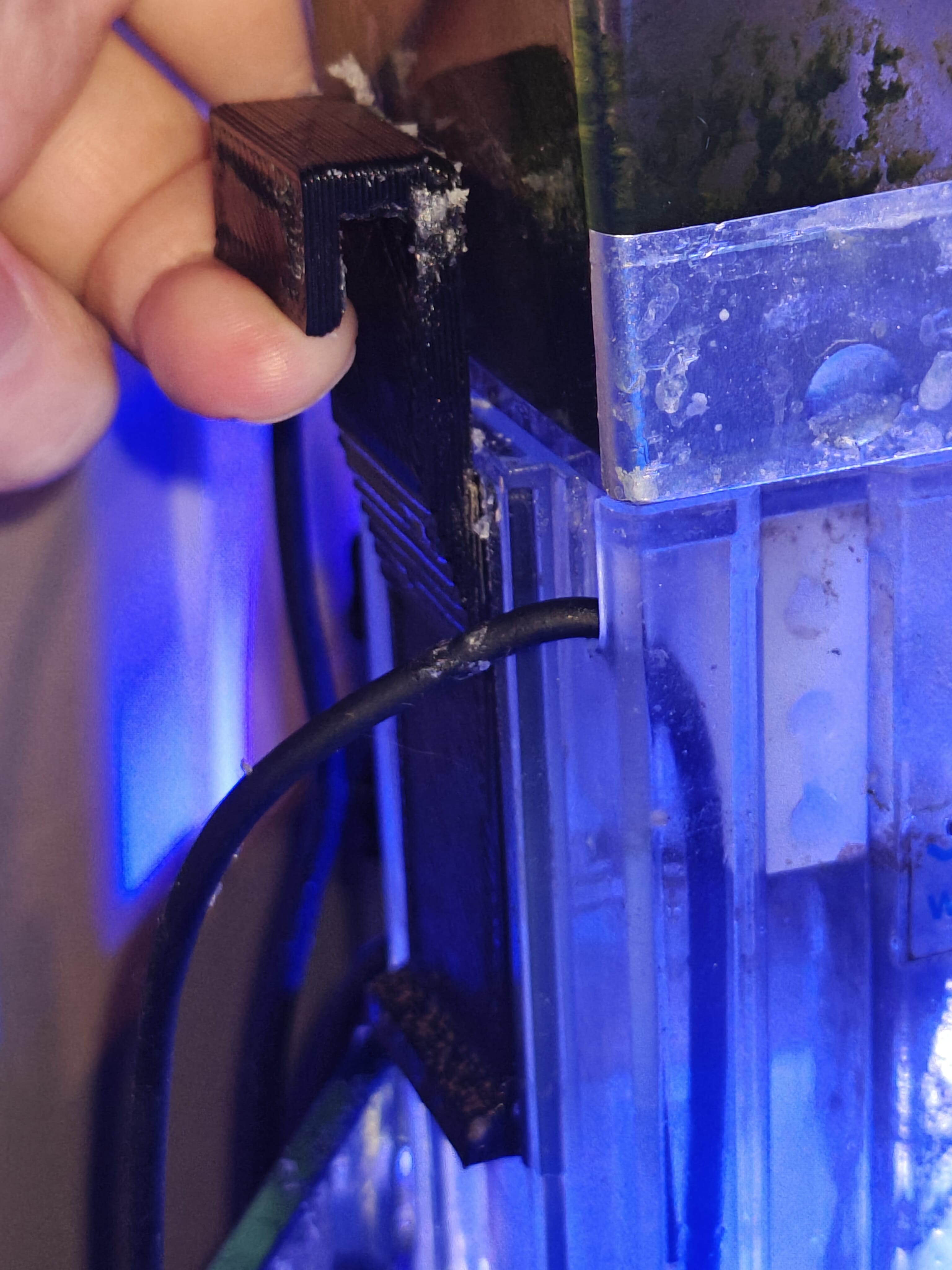 Bubble Magus MiniQ Skimmer Mounting Brackets for Aqueon and 6mm Glass