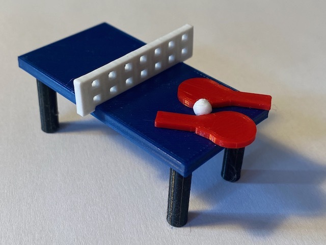 Table Tennis Set Miniature Ping Pong Tischtennis