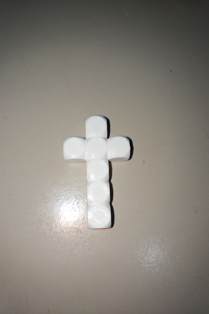 Rounded cube cross