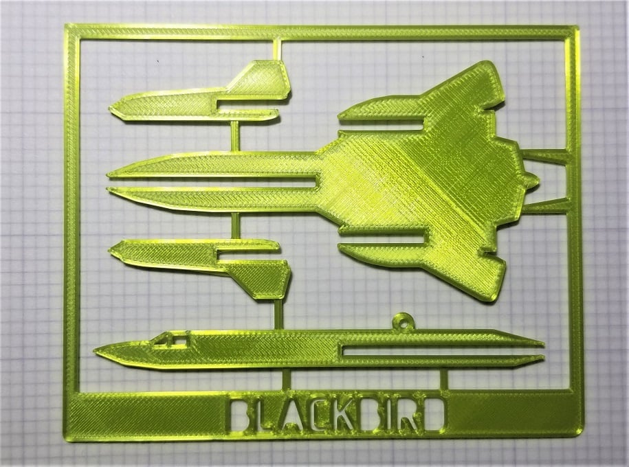 SR-71 "Blackbird" Card Model