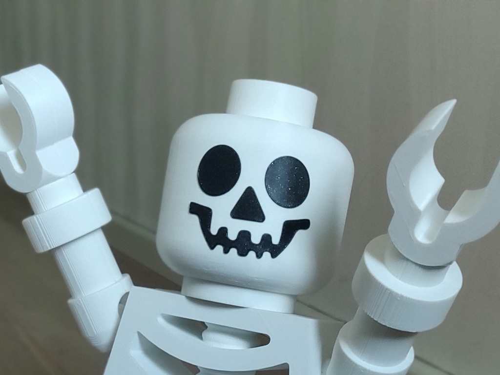 face decal for giant lego skeleton