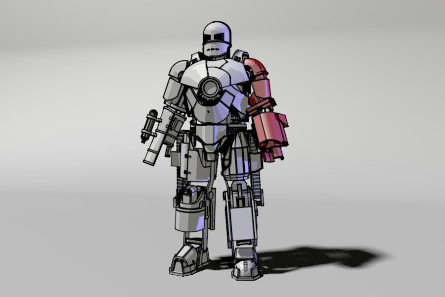 6.Left arm of Iron man Mark1
