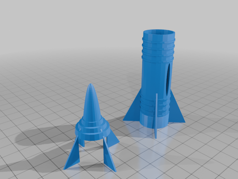 (Not)working rocket with removable top
