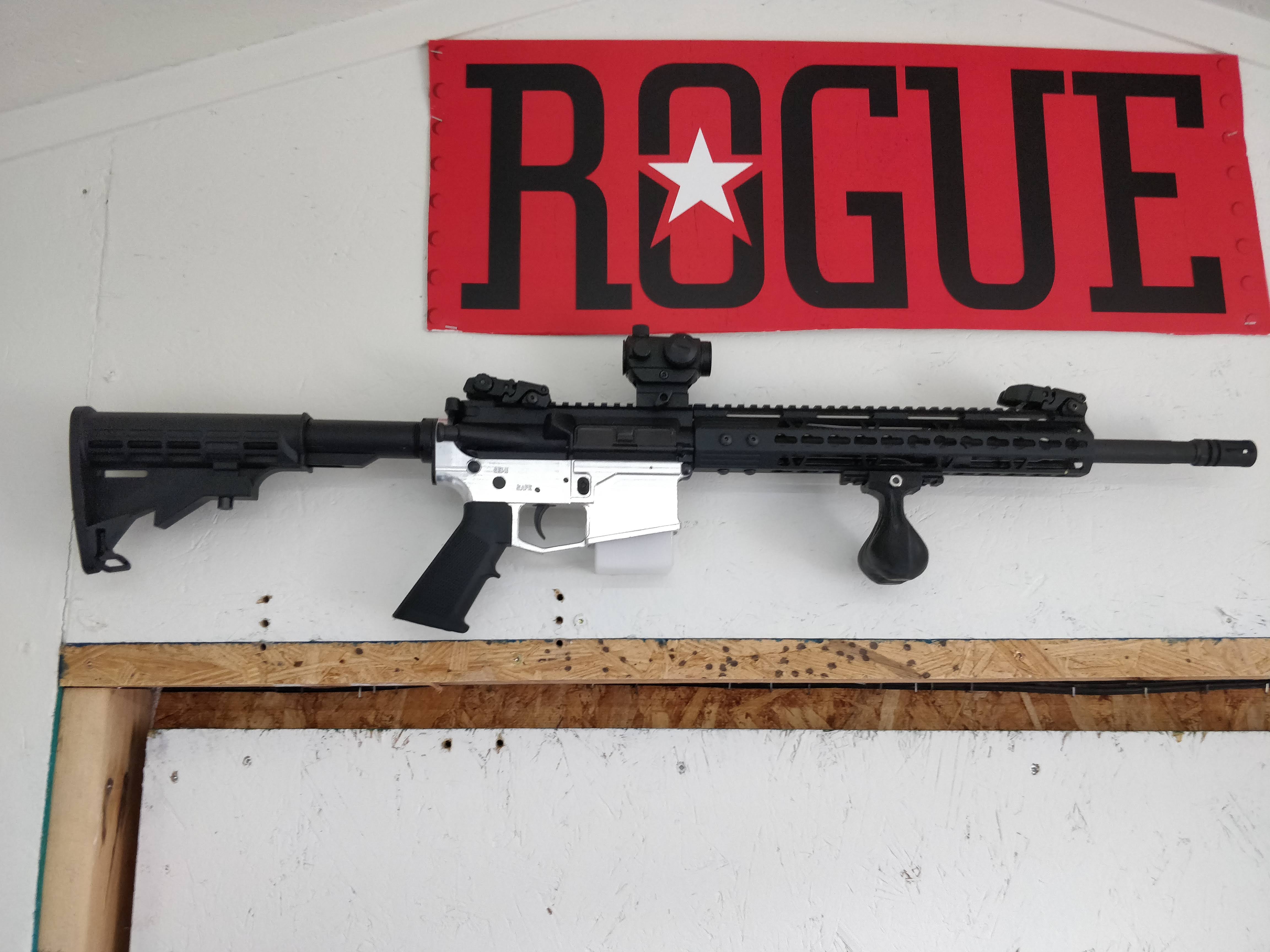 AR-15 rifle wall mount