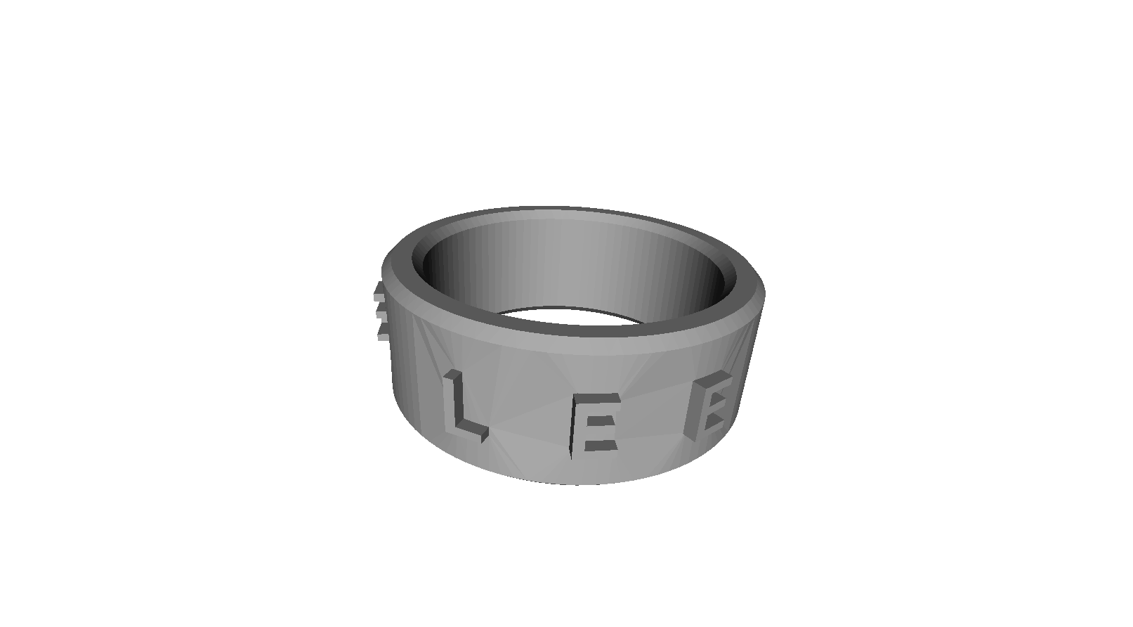Simple Napkin Ring with Text