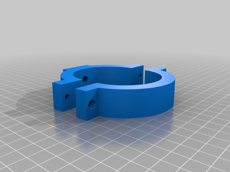 My Customized Tube clamps for astronomical telescope (OpenSCAD project)