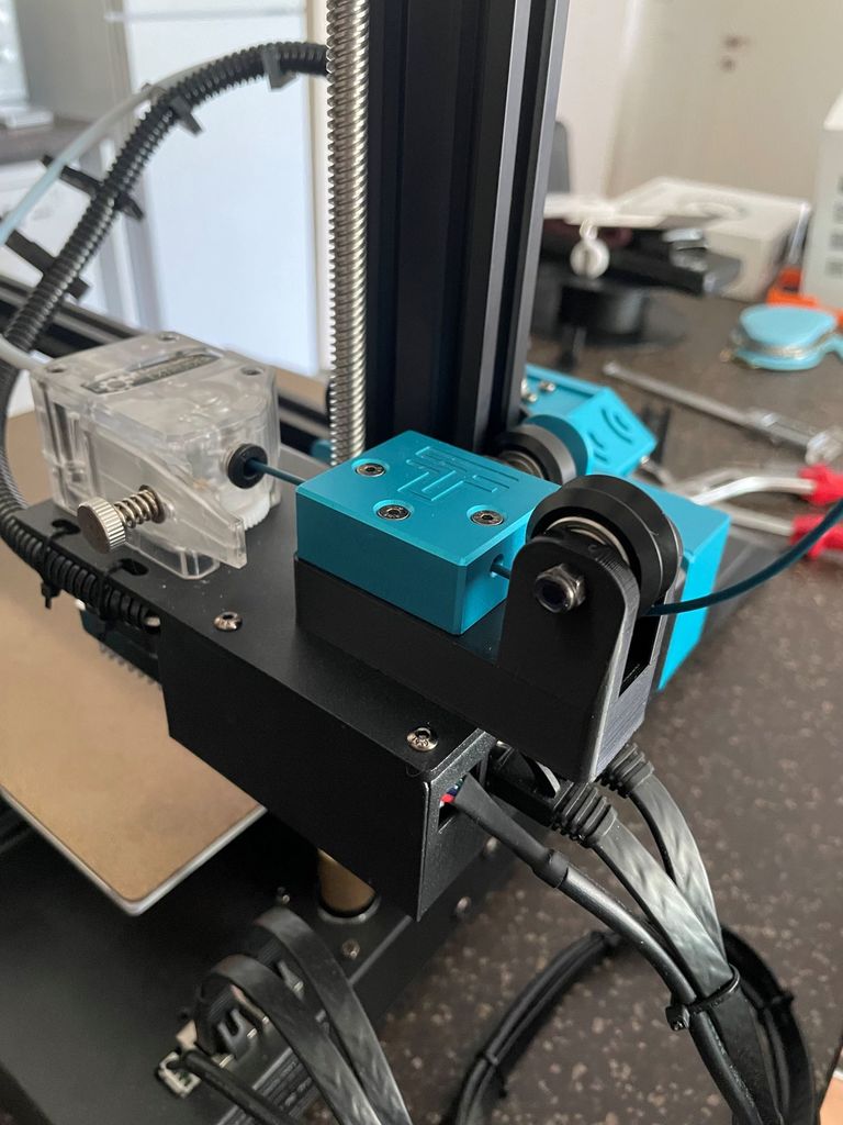 Bluer Plus Filament Guide with V-Slot 625zz Wheel