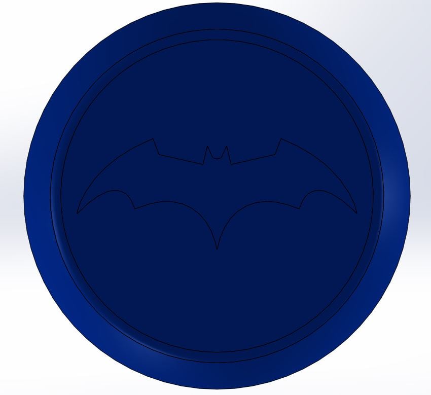 Batman's Rolling Whiskey Glass