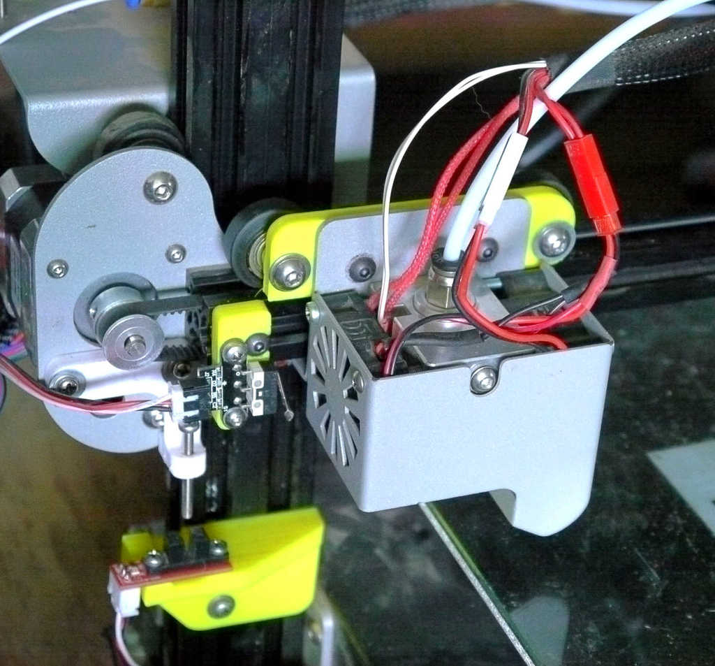Adjustable roller and endstops, Jazala-J1 3D printer