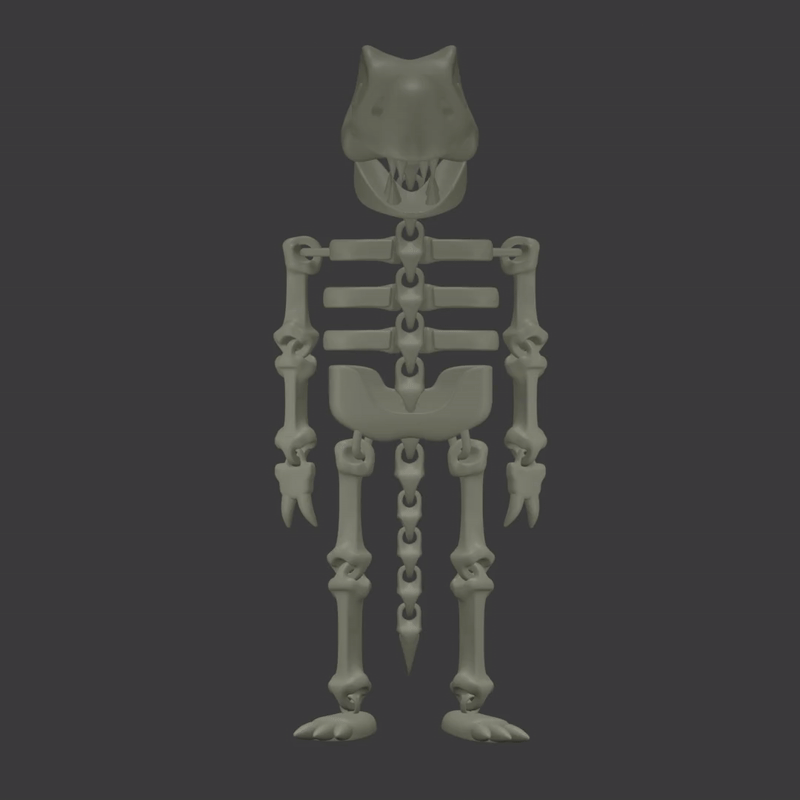 Miniatura 3 do modelo 3D BoneRex  Articulated Skeleton