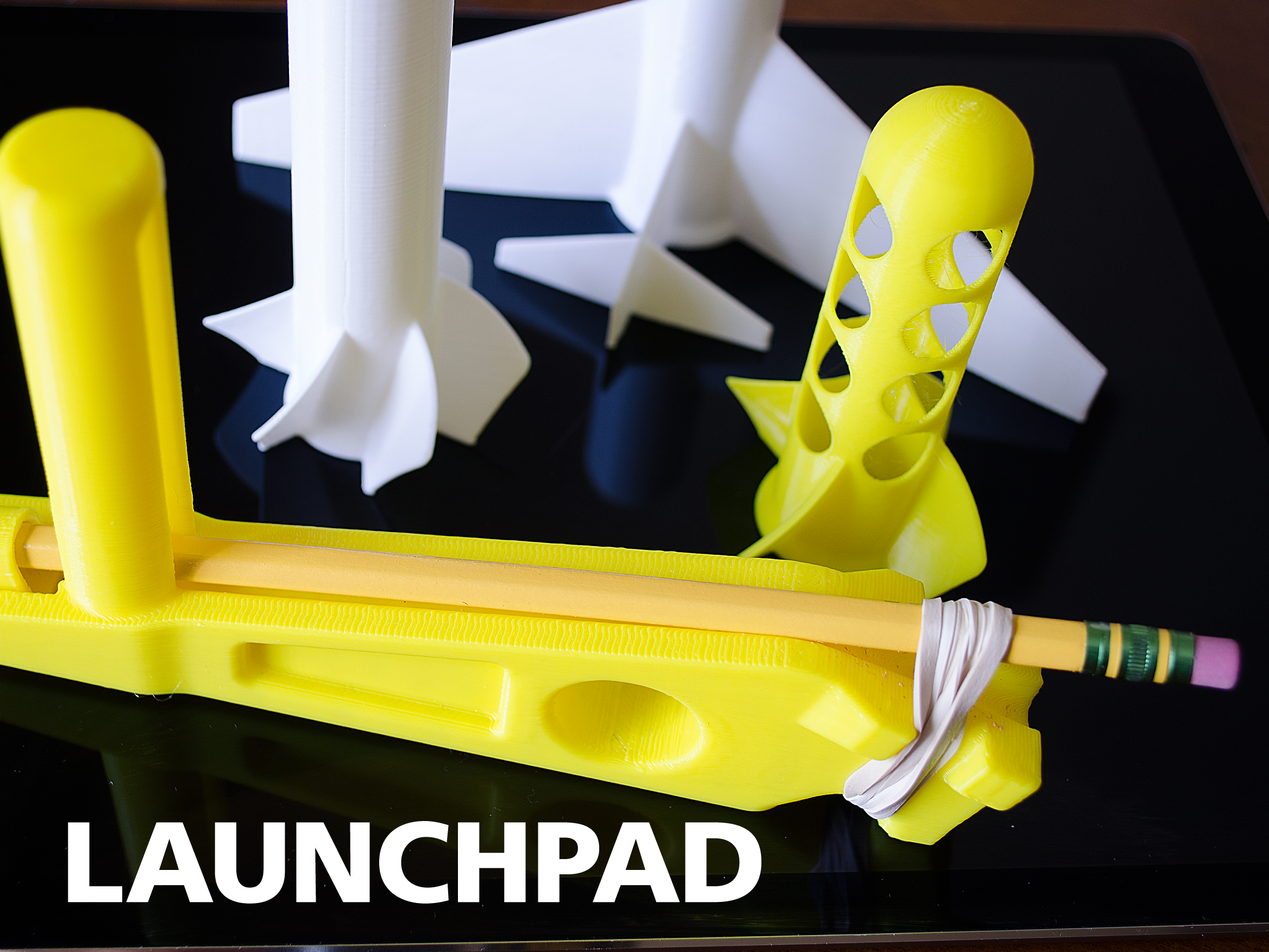 LaunchPad with Rockets and a Plane