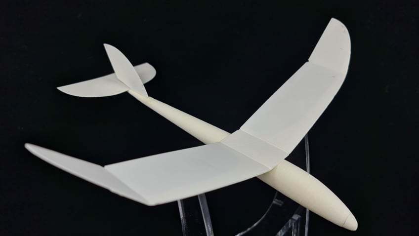 3D printable hand launch model airplane