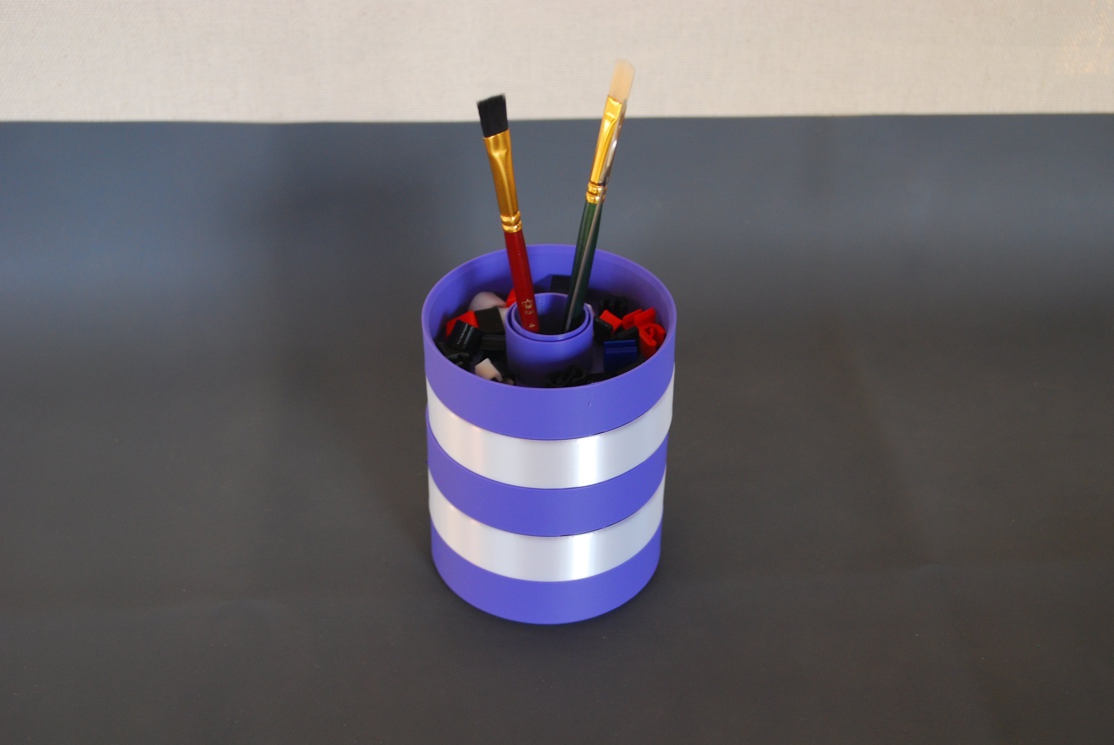 Parts Storage Tower with Stacking Parts Cups