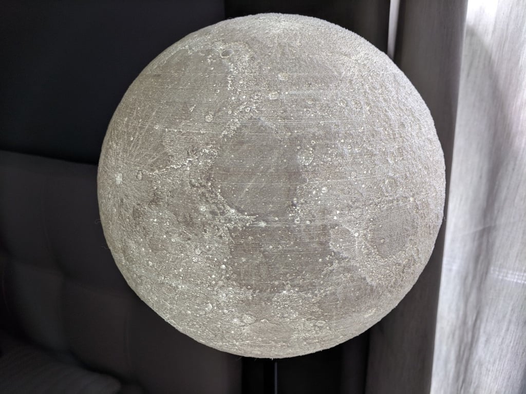 12-inch Moon Lamp for Small IKEA HEMMA Table Lamp