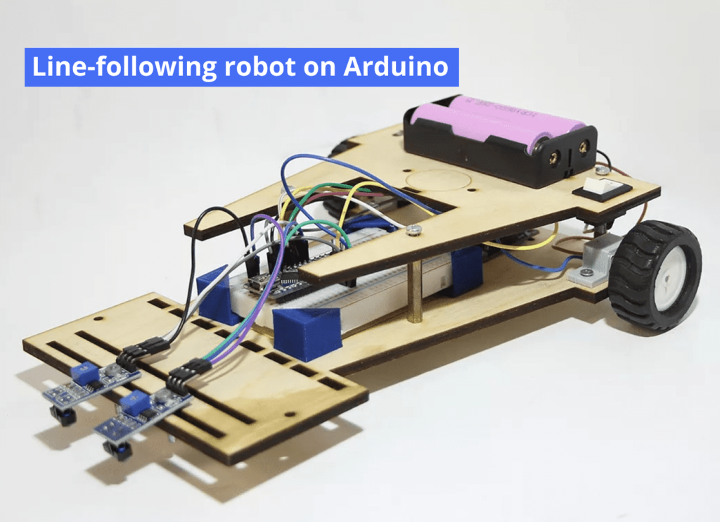 Line-following robot on Arduino