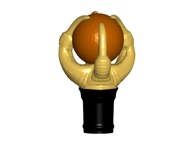 SMALLER Claw/Ball Topper  ($7 Cane/Walking Hiking Sticks)