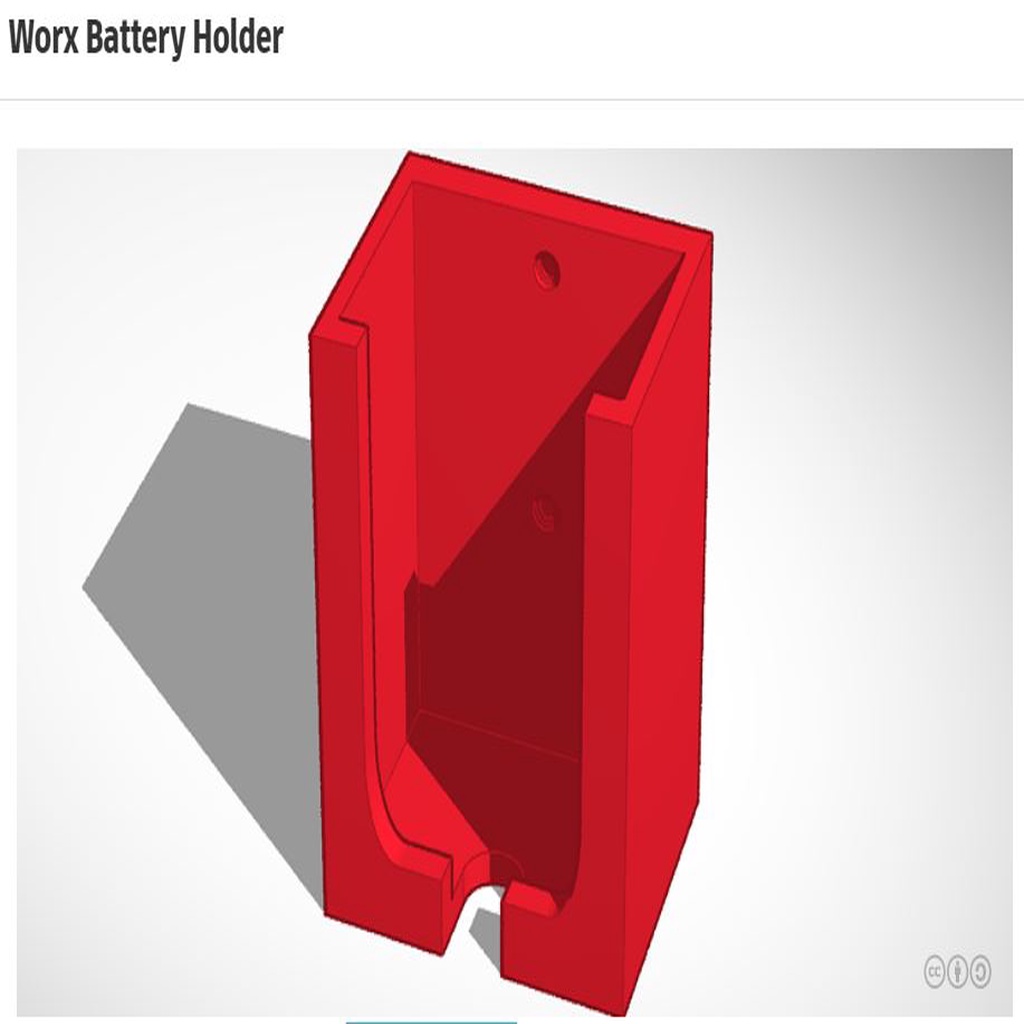 Worx Battery Holder