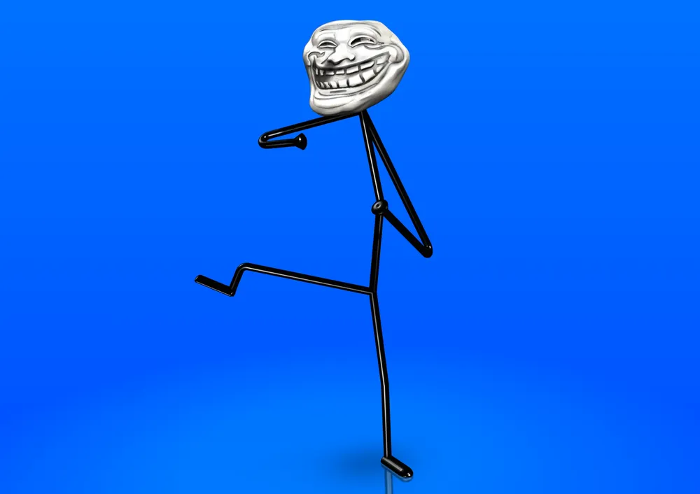 Trollface statue