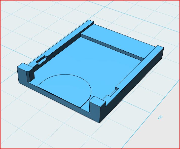 Holder for SD card Hephestos (vertical model)