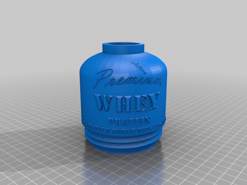Whey Protein Shaker Container (Does Not Require Support)