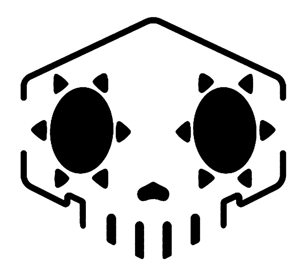 Sombra Skull stencil