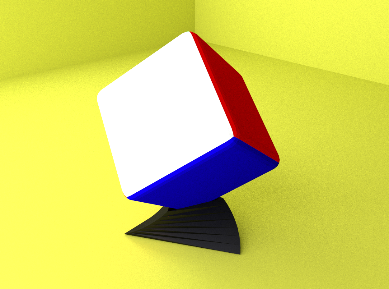 Twisty Rubik's Cube Stand v2