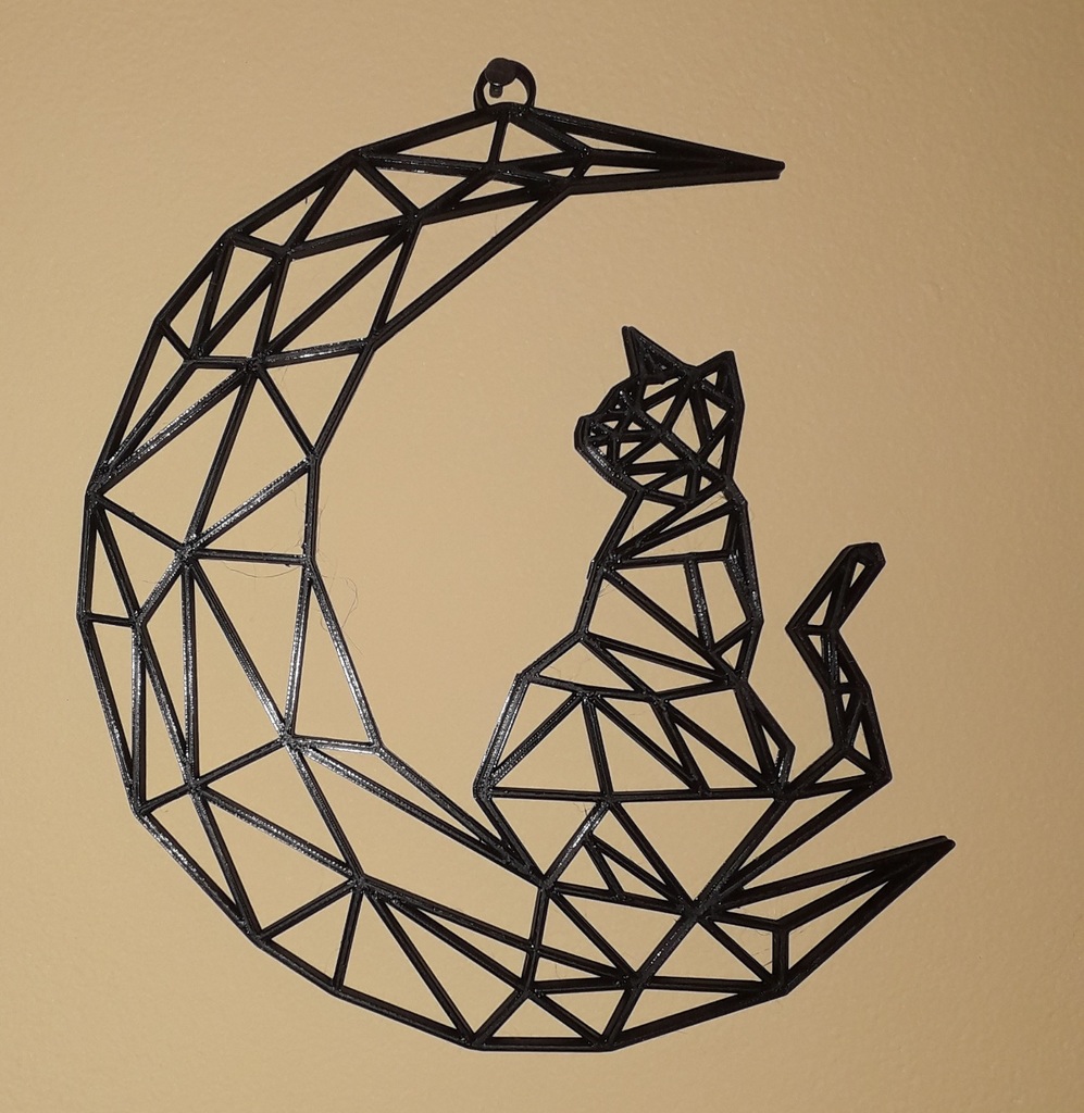 Cat Moon wall decoration